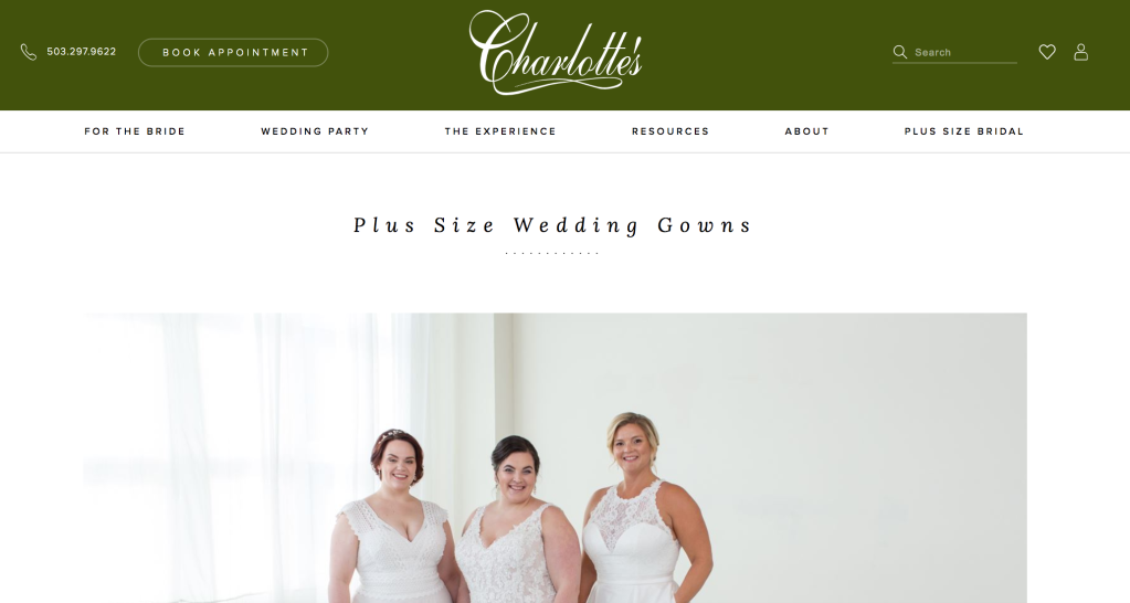 charlottes bridal salon plus size