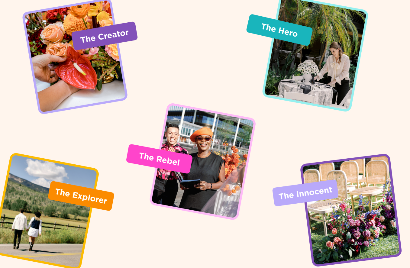 Brand Archetypes for Wedding Businesses and Wedding Vendors Branding Tips