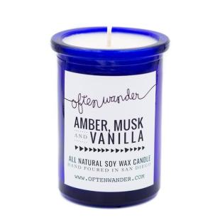 Often Wander, Vanilla Amber Musk Signature Candle