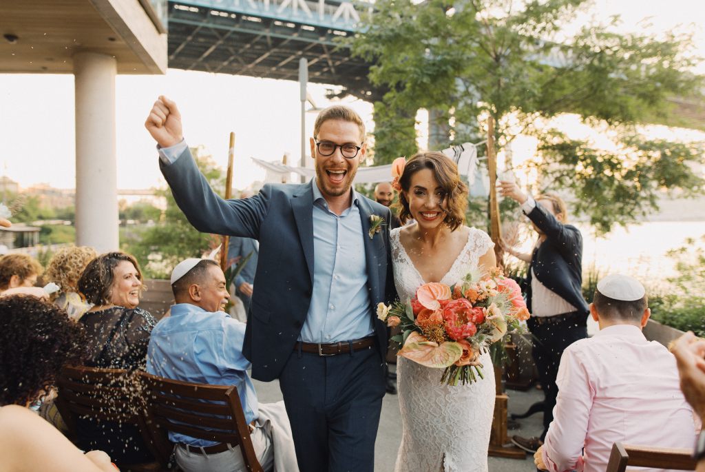 Wedding Couple Exit Davis Row