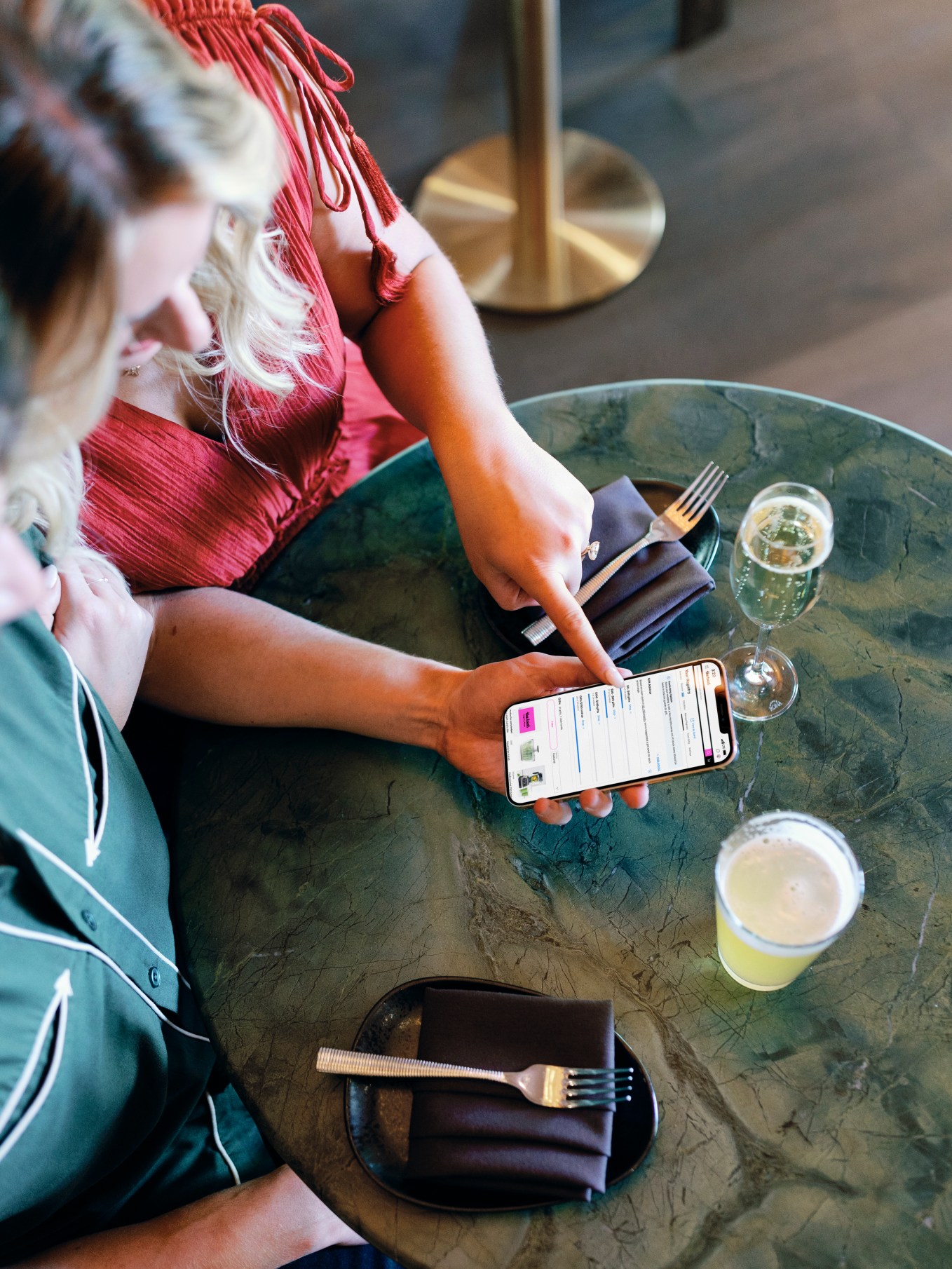 Couple on cell phone