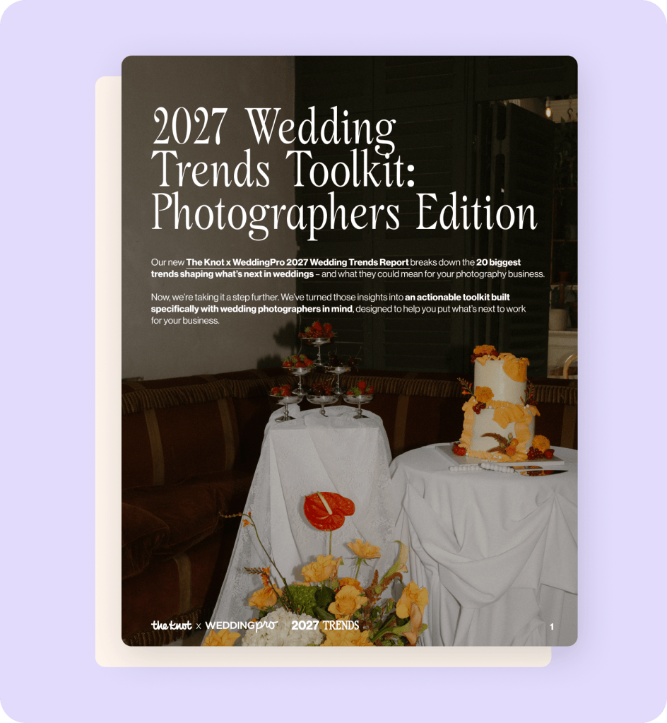Preview of Wedding Trends Toolkit for Photographers